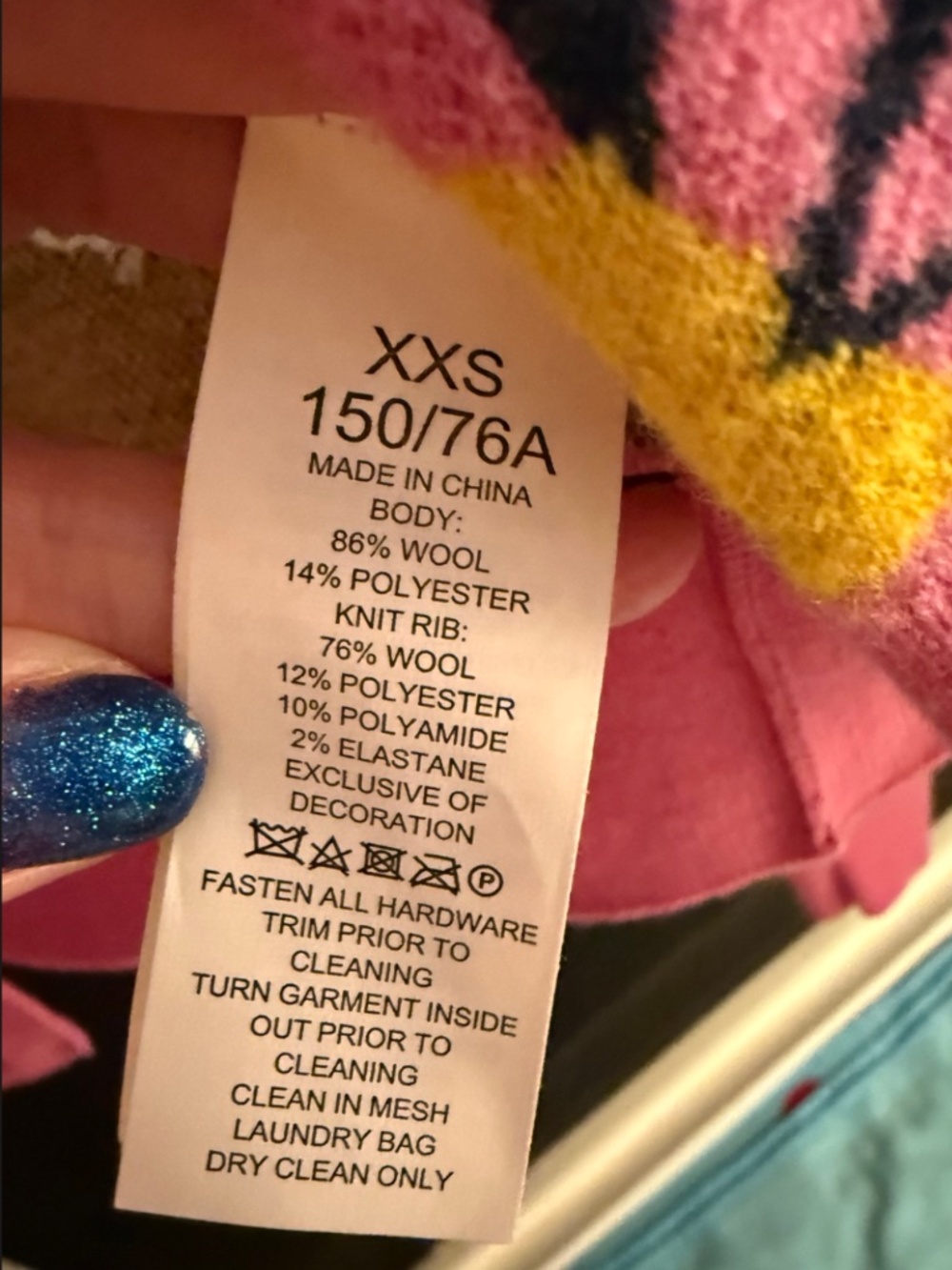 KATE SPADE NEW YORK  Sunshine Floral Wool-Blend Crop Cardigan -- XXS - Picture 7 of 7
